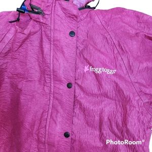Frogg Togg Women's Cherry Pink Waterproof Zip Full-Length Parka Style#AP13580 S